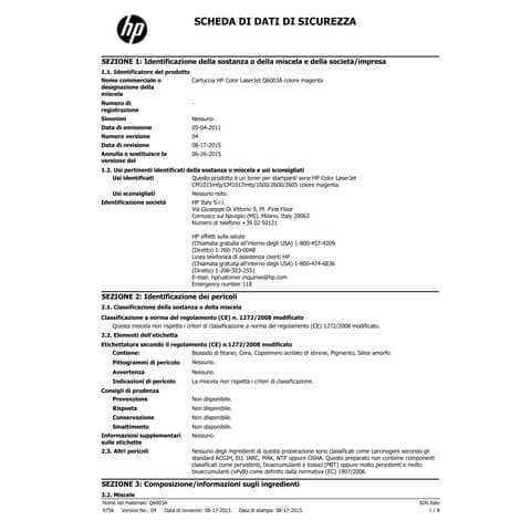 Toner 124A HP magenta  Q6003A